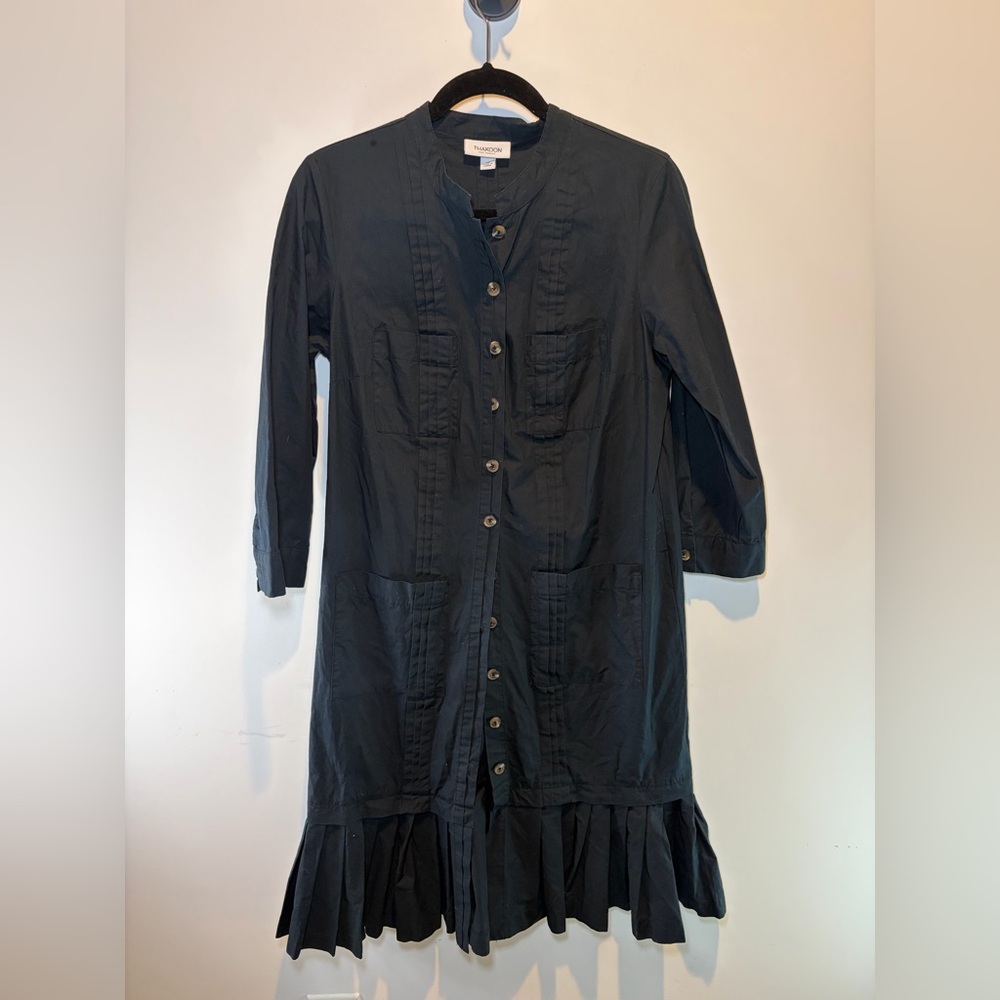 Thakoon for Target Black Button-Front Long Dress